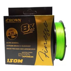 LINHA MULT. FINESSE 8X 0,20MM 150MTR - CROWN