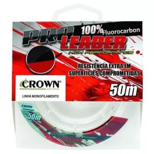 LINHA PRO LEADER 0,33MM 50MTR FLUORCARBON - CROWN