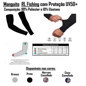 Manguito RL Fishing com proteção UV50+