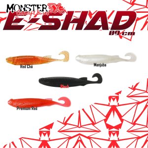Isca Artificial Monster 3X E-Shad 9cm(5 un)