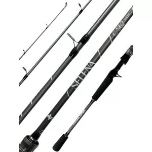 Vara de Pesca Selena Carretilha 7-14lbs Carbono Albatroz 2 Partes